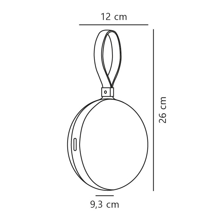 Bring To-Go 12 | Luminaire nomade | Blanc/Noir