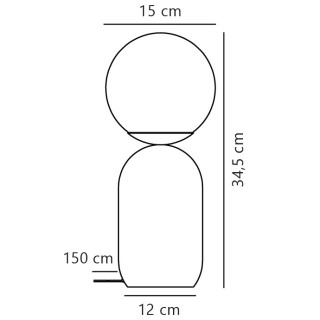 Notti | Lampe à poser | Vert