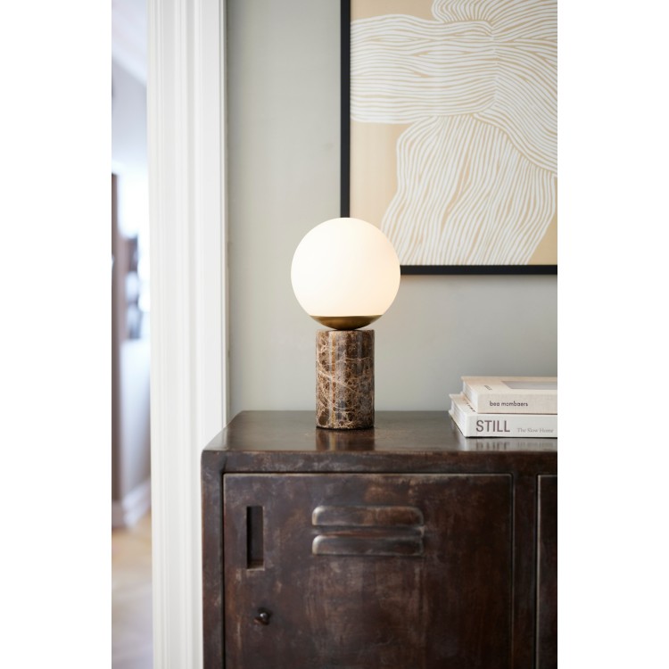Lilly Marble | Lampe à poser | Marron
