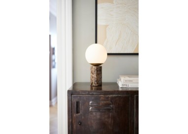 Lilly Marble | Lampe à poser | Marron