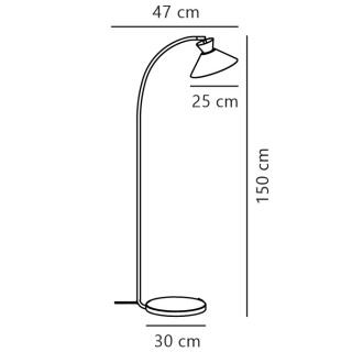 Dial | Lampadaire | Blanc