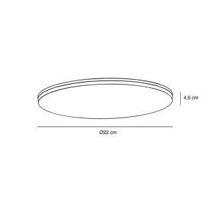Vic 22 1800Lm 4000K | Plafonnier | Blanc