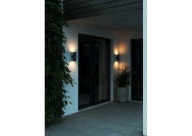 Kyklop Ripple | Applique murale | Noir