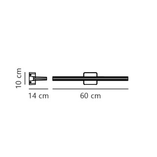 Tinia 60 | Applique murale | Blanc