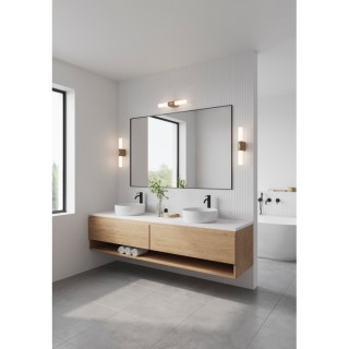 Helva Double Basic | Applique murale | Feuille de bois
