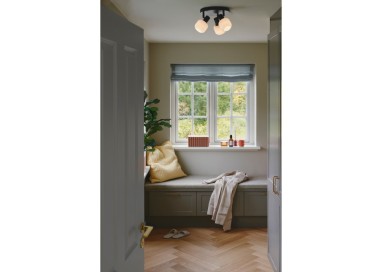 Milford Mini 3-Rondel | Plafonnier | Noir