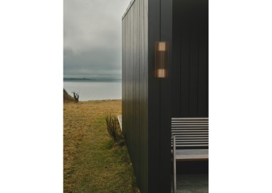 Aludra Double | Applique murale | Seaside marron metallise