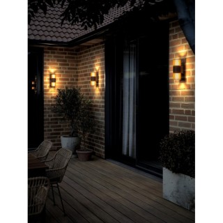 Aludra Double | Applique murale | Seaside marron metallise
