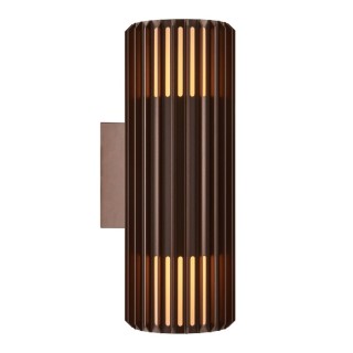Aludra Double | Applique murale | Seaside marron metallise