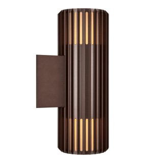 Aludra Double | Applique murale | Seaside marron metallise