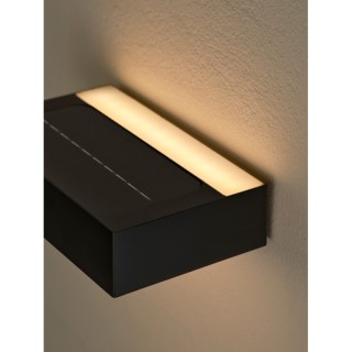 Monay Square Solar | Applique murale | Noir