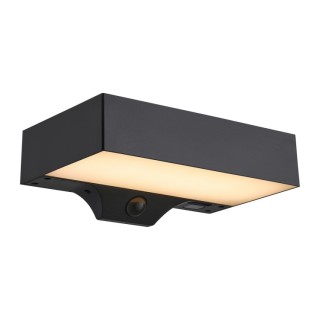 Monay Square Solar | Applique murale | Noir
