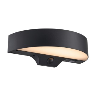 Monay Round Solar | Applique murale | Noir