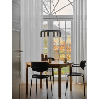 Vico chandelier | Suspension | Noir