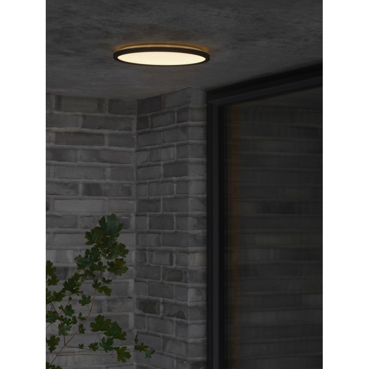 Oja 29 Outdoor Round | Plafonnier | Noir