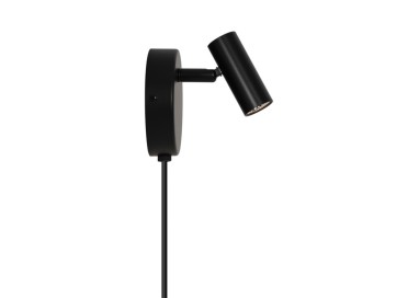 Omari Round | Applique murale | Noir