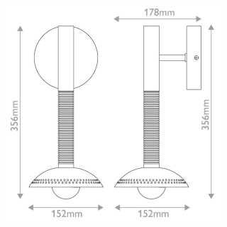 Applique murale LED Arden - Elstead Lighting