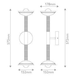 Applique murale LED Arden - Elstead Lighting