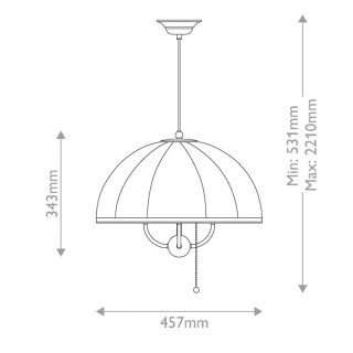 Suspension 4 lumières Elstead Lighting