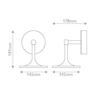Applique murale LED Issa - Elstead Lighting