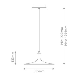 Suspension LED Medium Elstead Lighting