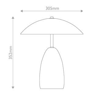 Lampe à poser LED Medium Poppy - Elstead Lighting