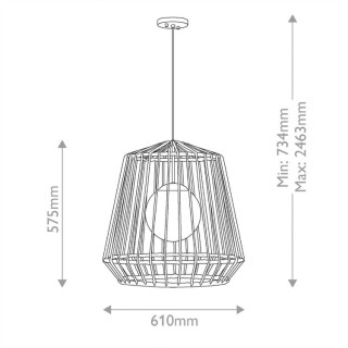 Suspension extérieure 1 Lumière Arlen - Elstead