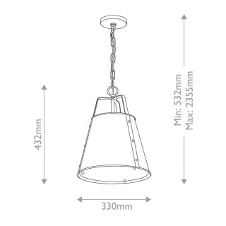 Suspension Medium Etcher - Elstead Lighting