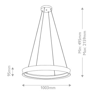 Suspension LED Large Larousse - Elstead Lighting