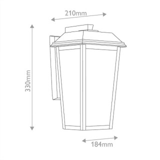 Lanterne murale Small Mathus - Elstead Lighting