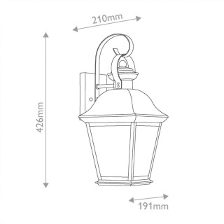 Lanterne murale Medium Mount Vernon - Elstead Lighting
