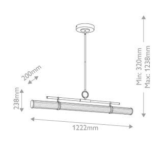 Riven Suspension linéaire LED
