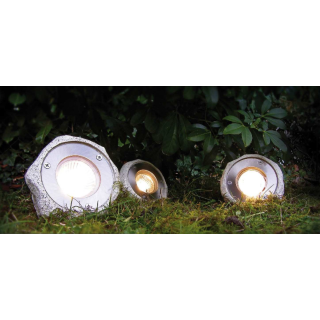 Set de 3 spot Caillou LED Extérieur Easy Connect 68020 - IP67