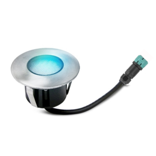 Balise spot LED bleue à encastrer 7.5cm 65431 Easy Connect
