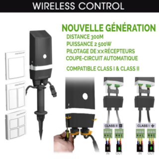 Domotique commande éclairage extérieur sans fil Easy Connect 67103