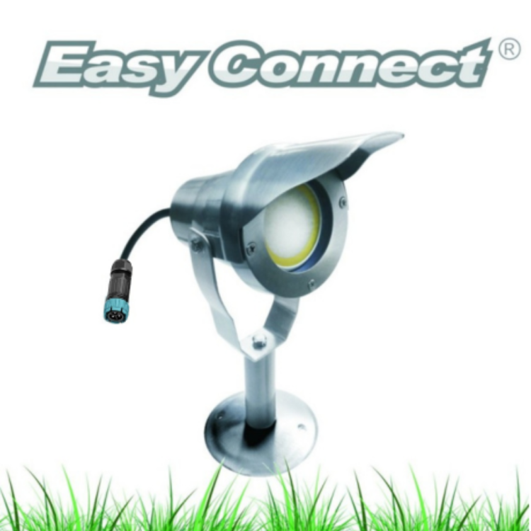 Spot led extérieur 6.5W 520lm aluminium socle piquet 65270 Easy Connect