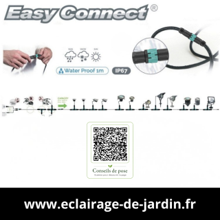 Domotique commande éclairage extérieur sans fil Easy Connect 67103