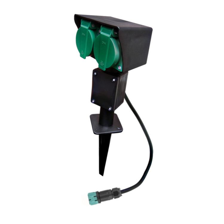 Piquet électrique exterieur de 2 prises 230V 66470 Easy Connect