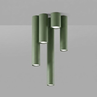 Plafonnier LAGOS 10 vert olive - Sollux