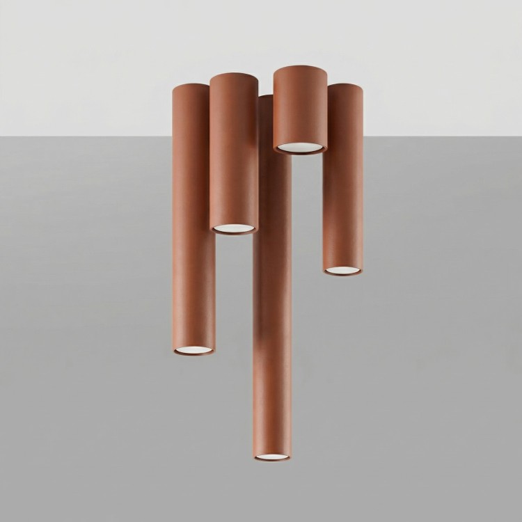 Plafonnier LAGOS 20 ocre rouge - Sollux