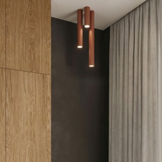 Plafonnier LAGOS 20 ocre rouge - Sollux