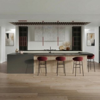 Suspension PASTELO 1 bordeaux