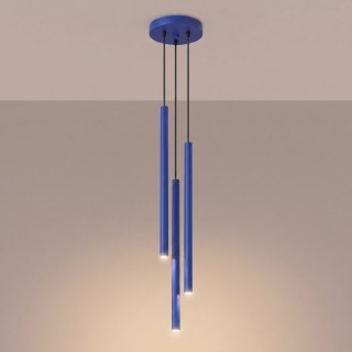 Suspension PASTELO 3P outremer - Sollux