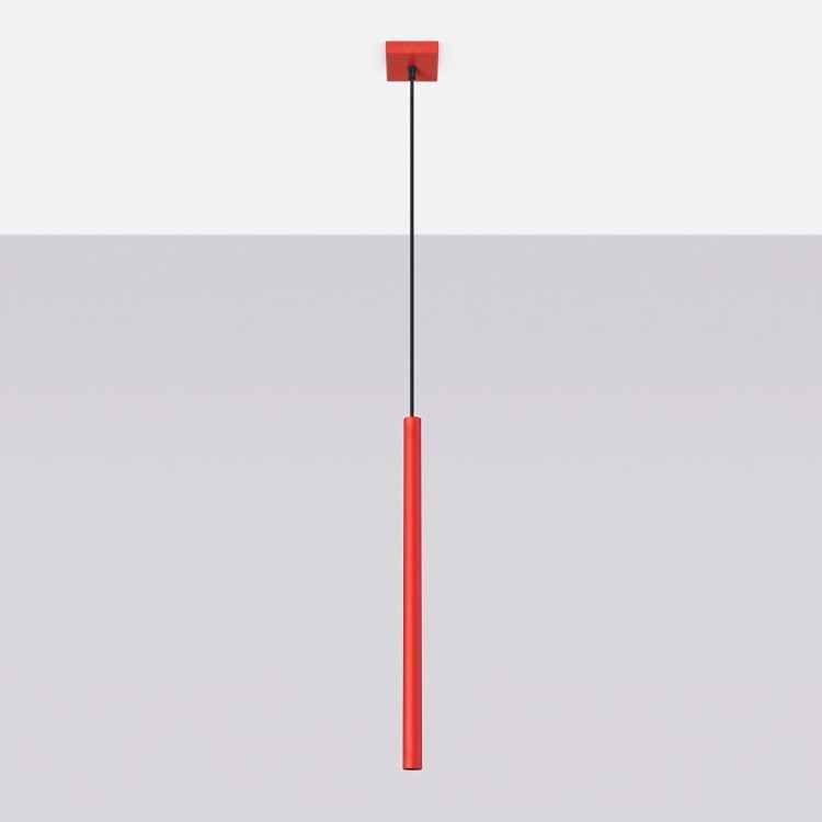 Suspension PASTELO 1 rouge - Sollux