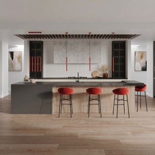 Suspension PASTELO 1 rouge - Sollux