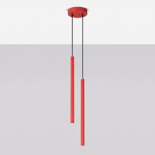 Suspension PASTELO 2 rouge - Sollux