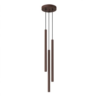 Suspension PASTELO 3P marron