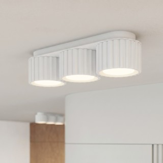 Plafonnier AURA 3 blanc Gx53 - Sollux