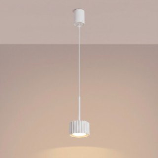 Suspension AURA 1 blanc Gx53 - Sollux