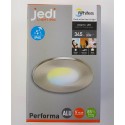 Kit 1 spot encastré acier brossé Led performa 345 lumens IP65 i white sans telecommande